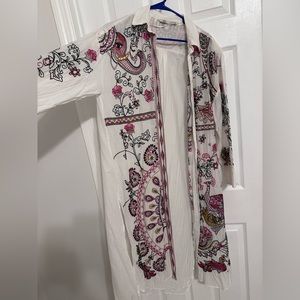 Zara embroidered tunic dress/blouse. Gorgeous